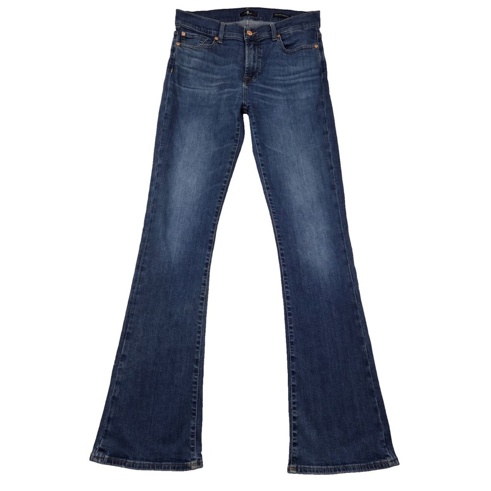 7 For All Mankind Womens Slim Illusion Kimmie Bootcut Jeans 32x34 Italian Fabric